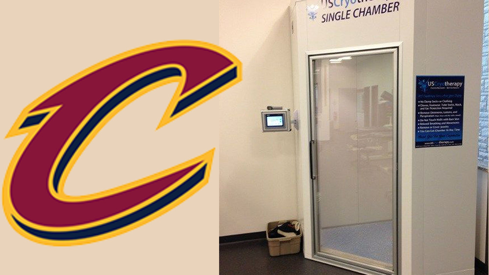 Whole Body Cryotherapy Chamber in the Cavs training facility