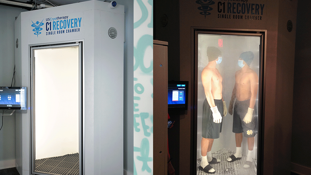 True Fitness using our Whole Body Cryotherapy Chambers